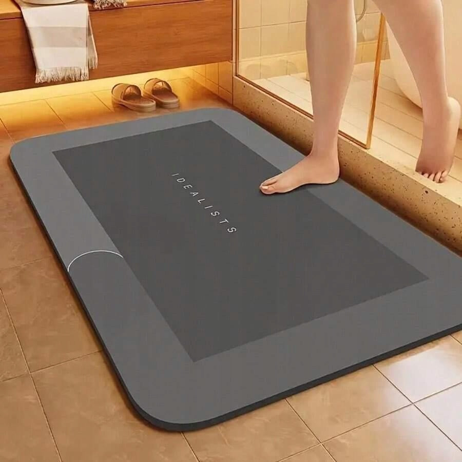 SHEIN GREY BATHROOM MAT KAV S07__40X60CM Product width 40 cm