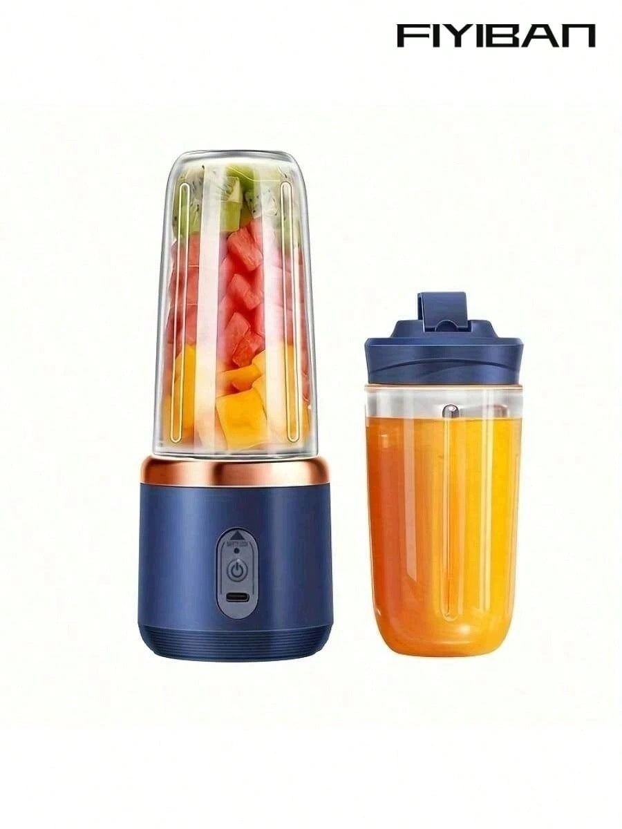SHEIN PORTABLE JUICER WITH TWO CUPS NAVY BLUE 1ŁA Brand no brand