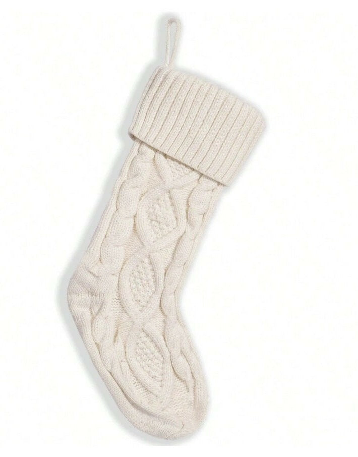 SHEIN WHITE CHRISTMAS SOCK FOR GIFTS S07__46X22X13CM
