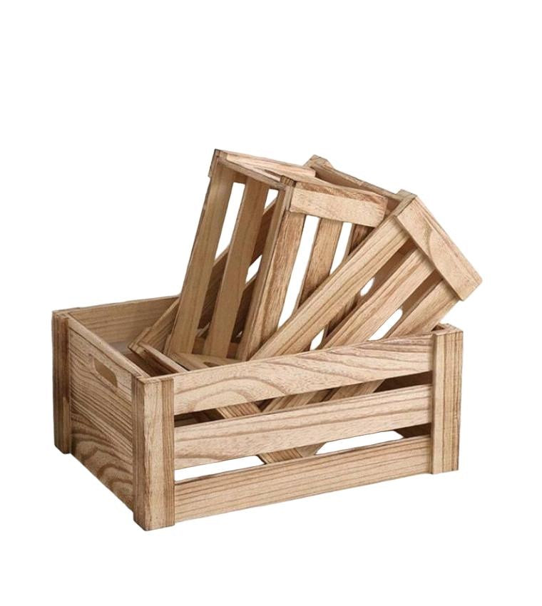 SHEIN WOODEN DECORATIVE BOX 3-PACK S07__