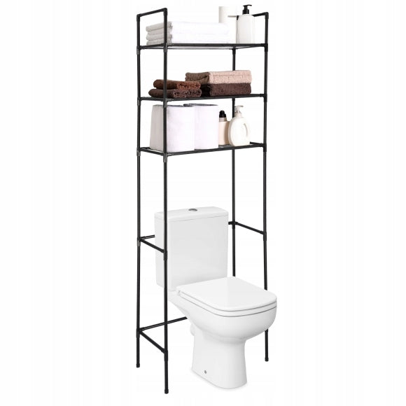 SHELF OVER TOILET BATHROOM RACK ORGANIZER TOILET METAL 3 LEVELS Packaging status original