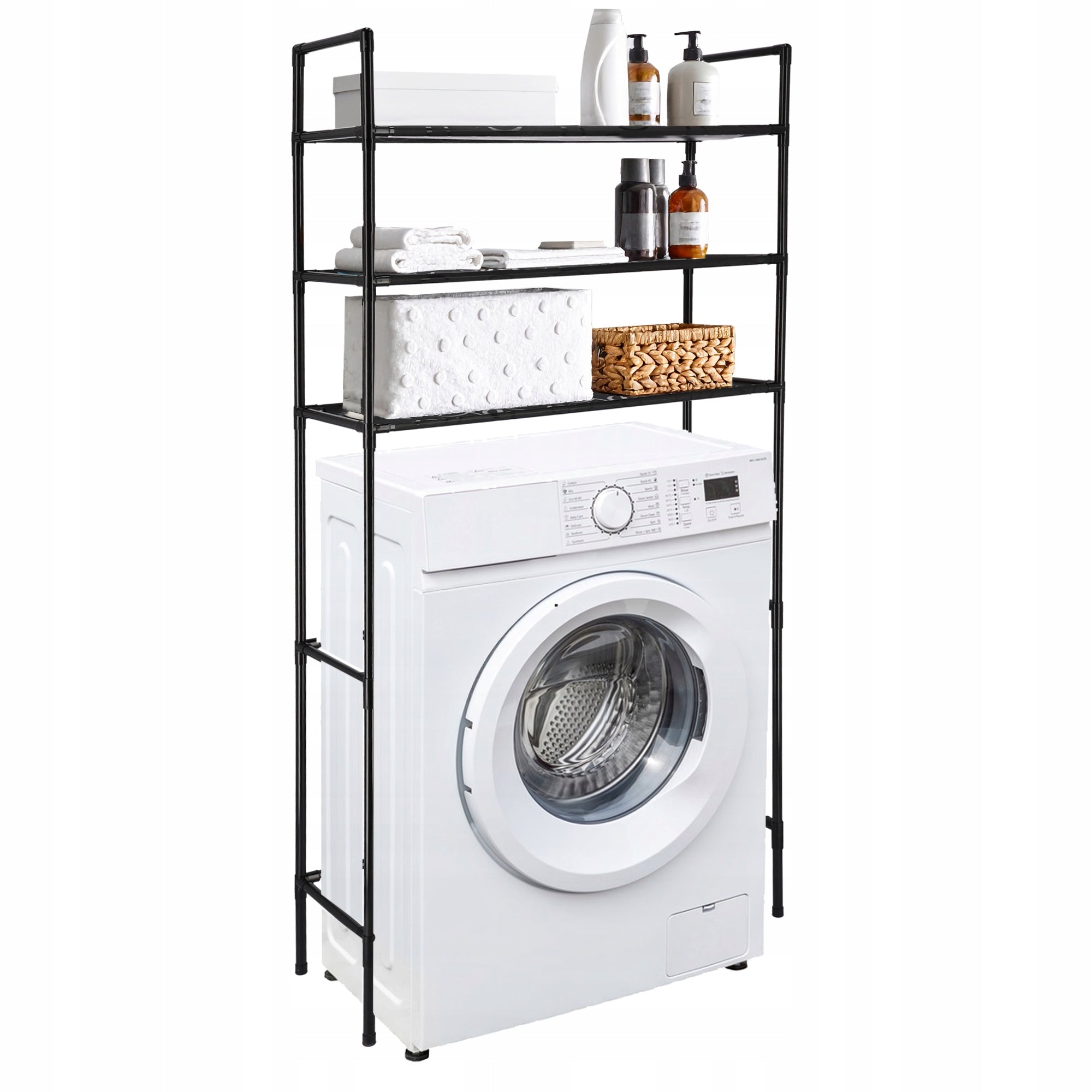 SHELF OVER WASHING MACHINE BATHROOM RACK METAL ORGANIZER 3 LEVELS Packaging status original