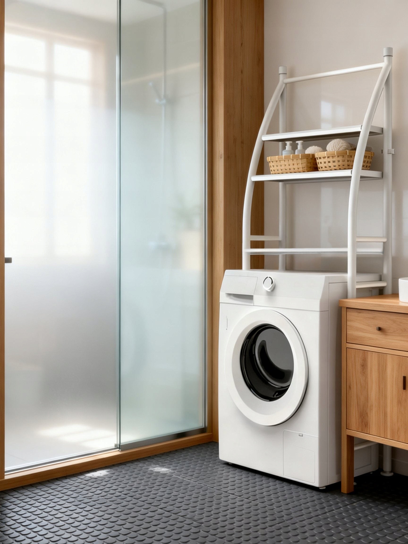 SHELF OVER WASHING MACHINE RACK FOR BATHROOM LAUNDRY ROOM BATHROOM CABINET Manufacturer code 636097