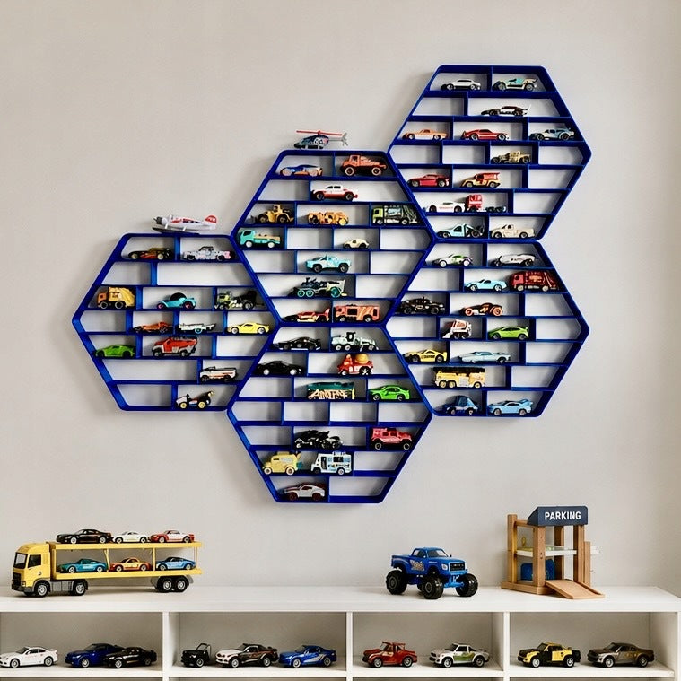 SHELF RESORAKI RACK FOR CARS GARAGE FOR CARS - BLUE