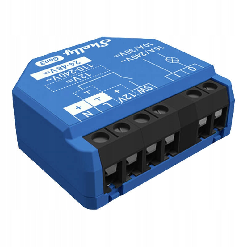 SHELLY SMART GEN3 WI-FI CONTROLLER 1-CHANNEL WIFI REMOTE CONTROL