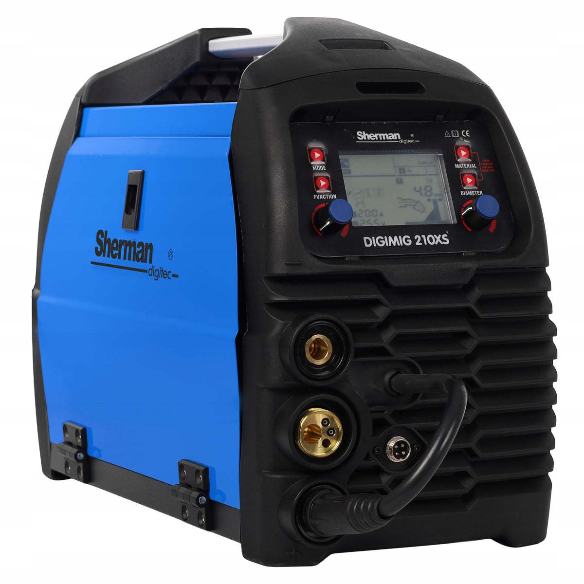 SHERMAN DIGIMIG 210XS WELDER - Semi-automatic MIG/MAG, MMA, TIG Lift Synergy Supply voltage (V) 230
