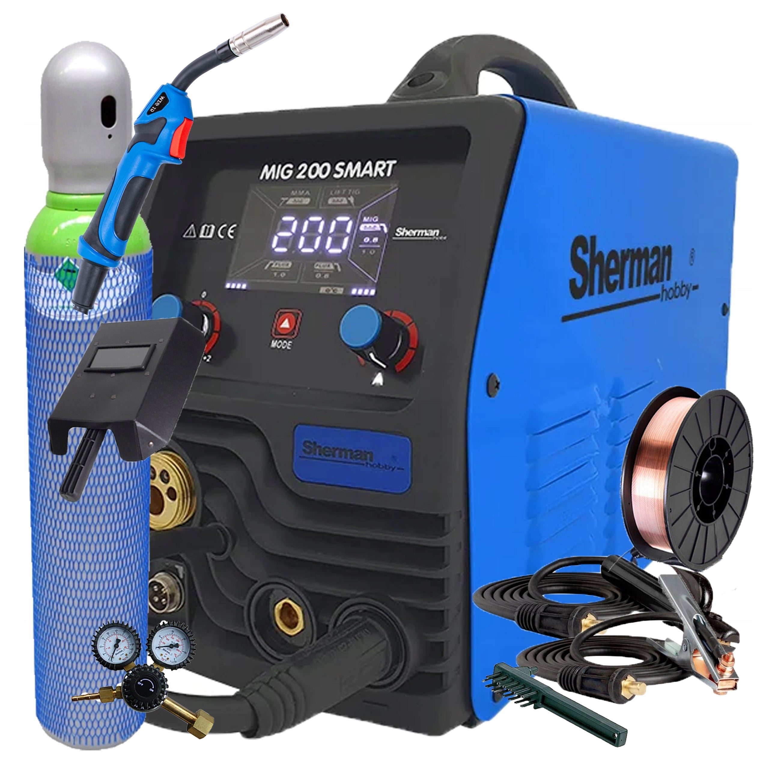 SHERMAN MIG 200 SMART 200A MMA TIG LIFT 3IN1 WELDING MACHINE