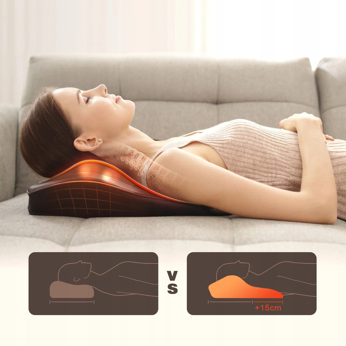 SHIATSU MASSAGE PILLOW BACK HEATING MASSAGER NECK BODY BACK LEG Manufacturer code Poduszka masująca masażer z podgrzewaniem