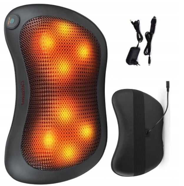 SHIATSU MASSAGE PILLOW Neck/Back/Body BLACK