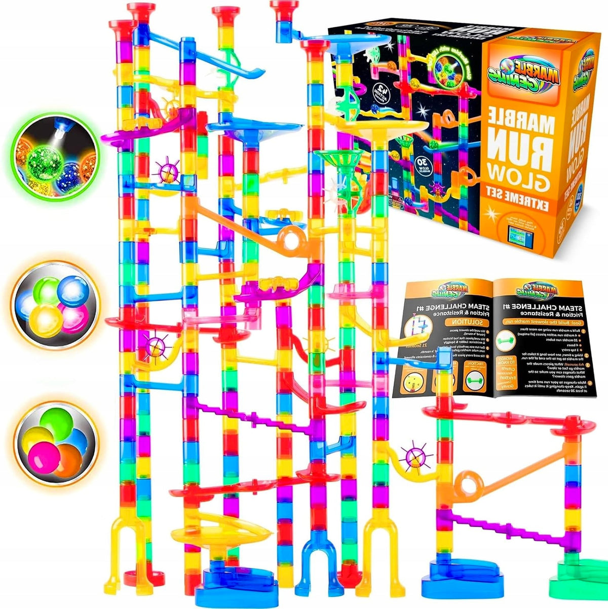 SHINING BALL TRACK FOR KIDS 300 ELEMENTS STAMP EDUCATIONAL TOY Packaging status original