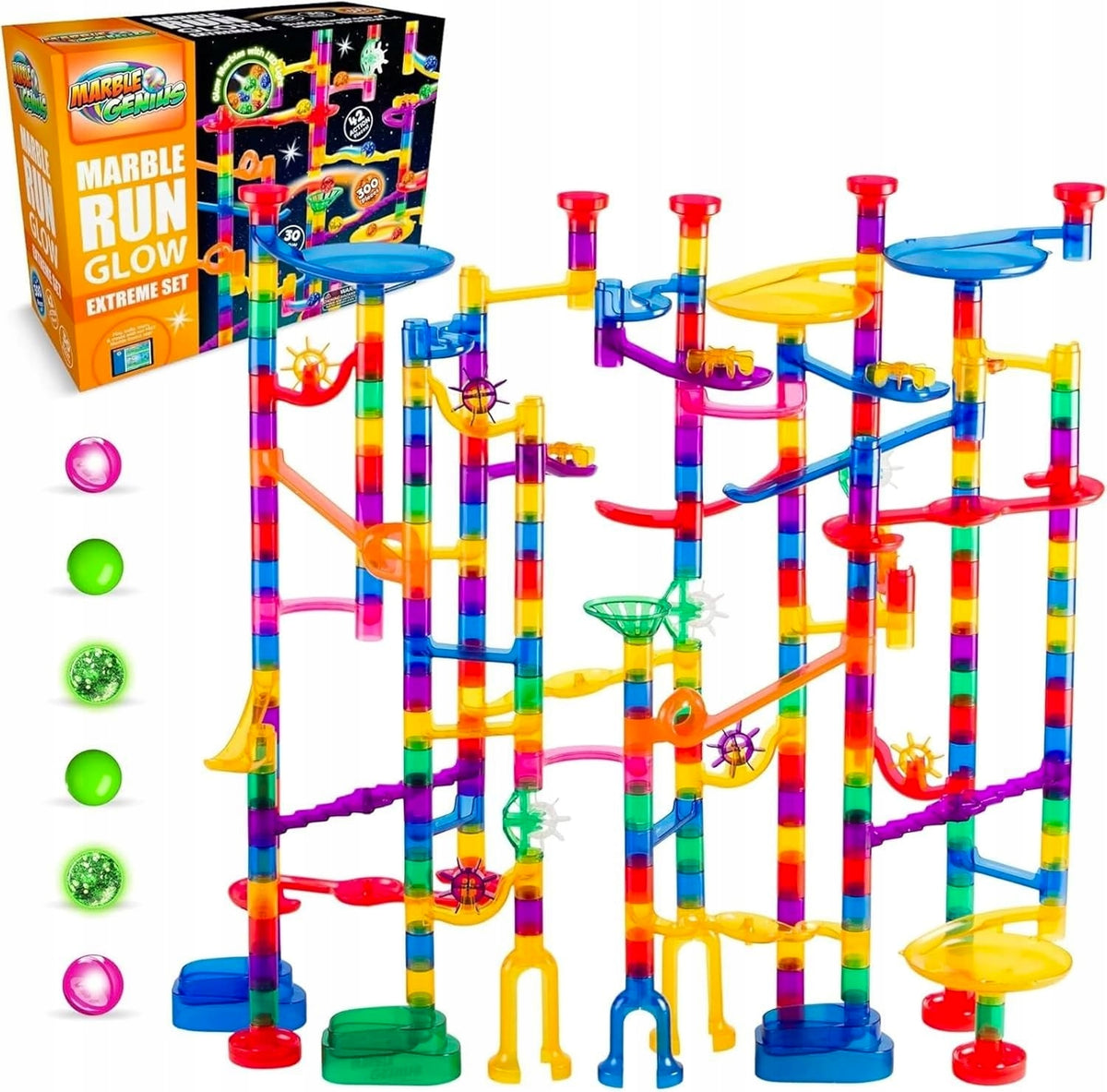 SHINING BALL TRACK FOR KIDS 300 ELEMENTS STAMP EDUCATIONAL TOY