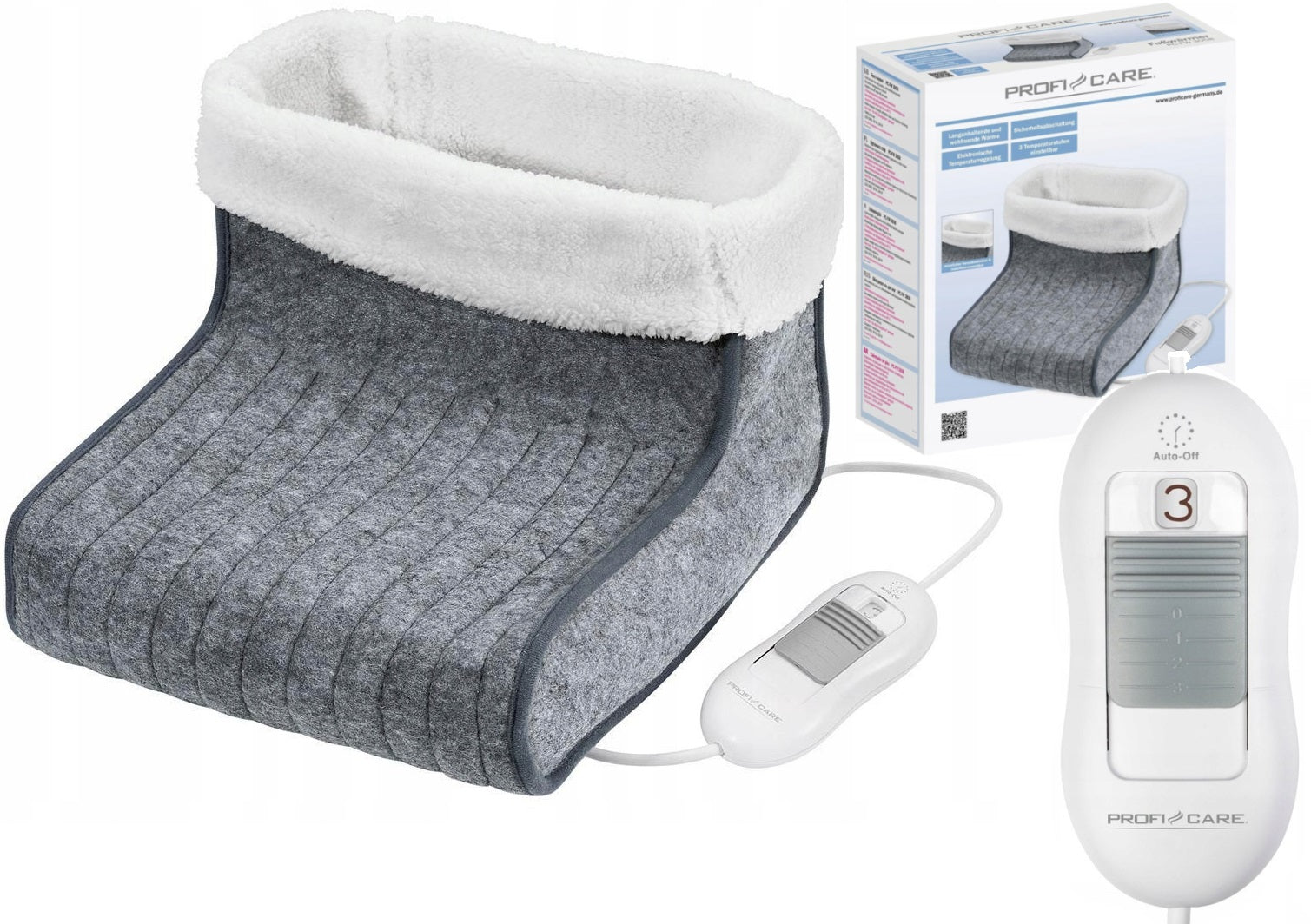 SHOE HEATING ELECTRIC FOOT WARMER HOT WATER BOTTLE HEATER WITH REMOTE CONTROL EAN (GTIN) 4006160305807