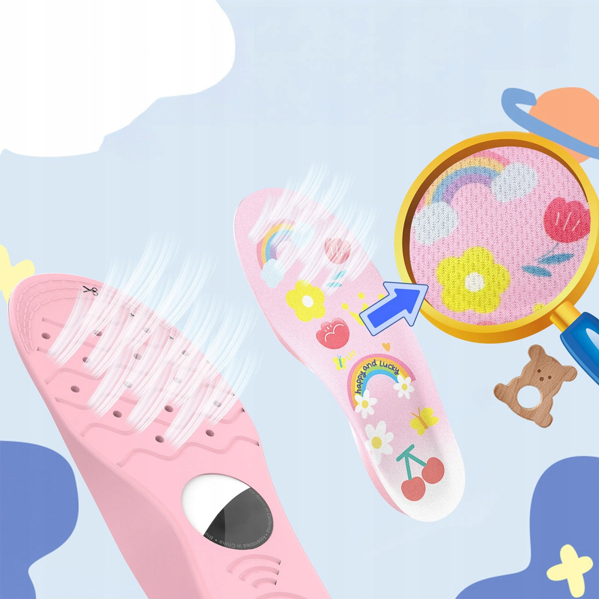 SHOE INSERTS FOR CHILDREN WITH SPACE FOR AIRTAG LOCATOR 17-19CM ROZOWE Brand Hurtel