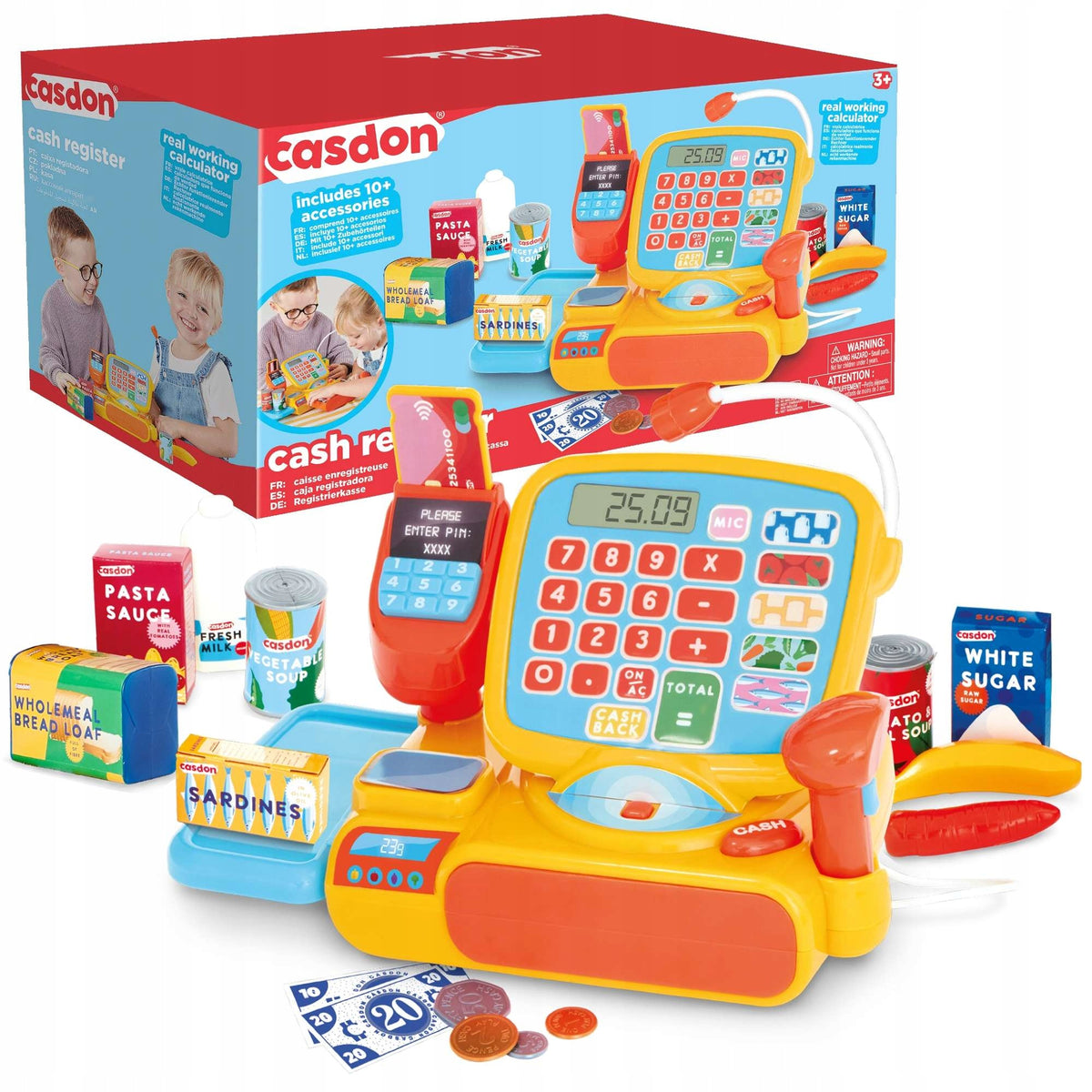 SHOP CASH REGISTER FOR CHILDREN WITH ACCESSORIES