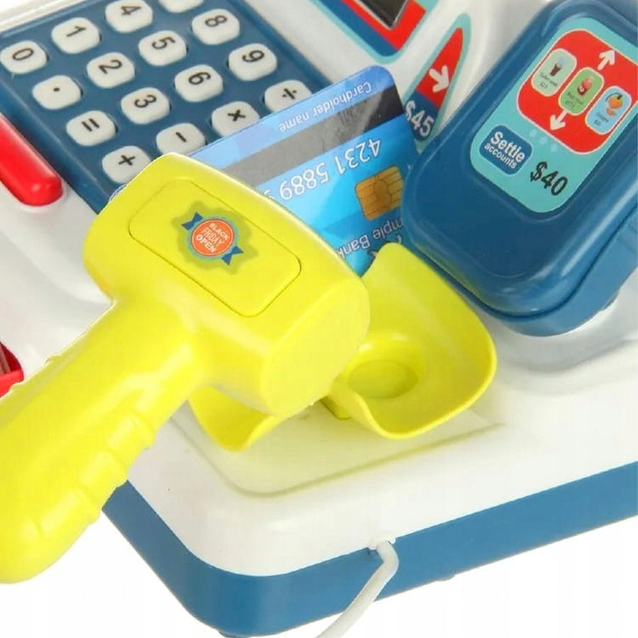 SHOP CASH REGISTER WITH SOUND CALCULATOR AND ACCESSORIES Material plastic