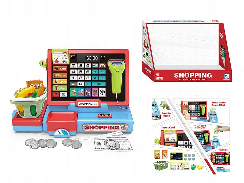 SHOP CASH REGISTER WITH SOUND CALCULATOR AND PRODUCTS FUN IN THE STORE Manufacturer code KSA2837