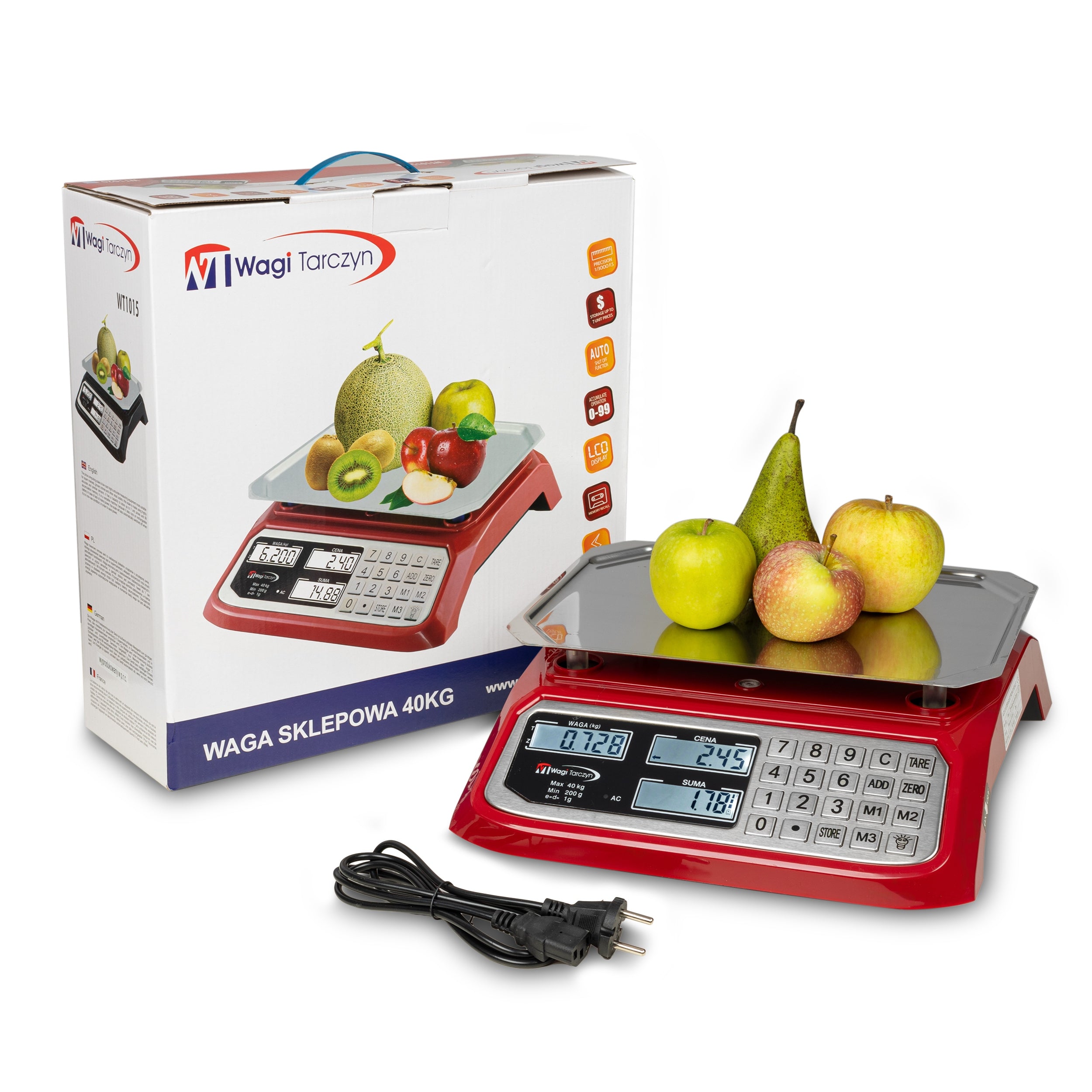 SHOP SCALE 40KG/1g ELECTRONIC KITCHEN CATERING STORAGE EAN (GTIN) 5905481541422