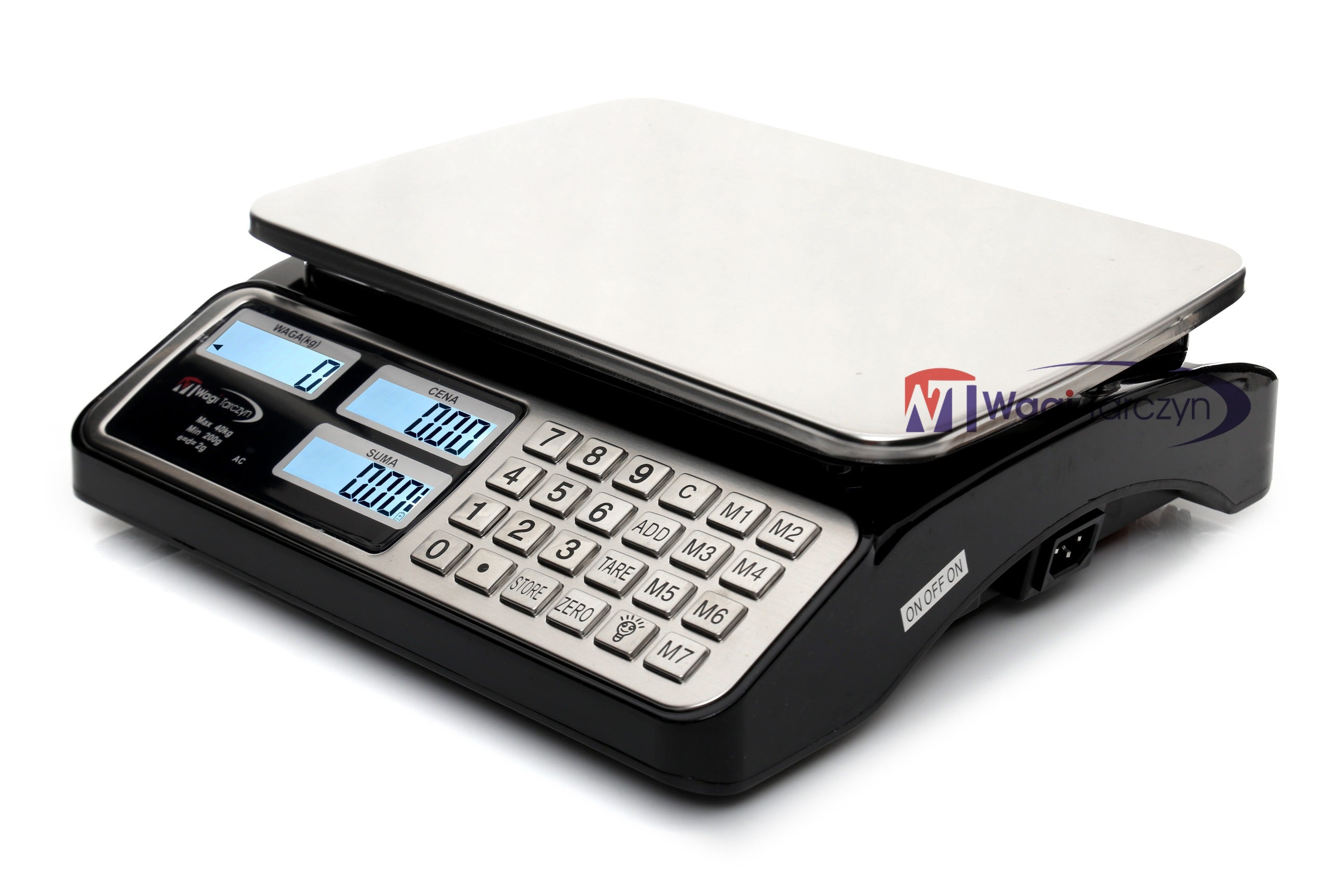 SHOP SCALE 40KG/2G ELECTRONIC STORAGE + Product weight with unit packaging 5 kg