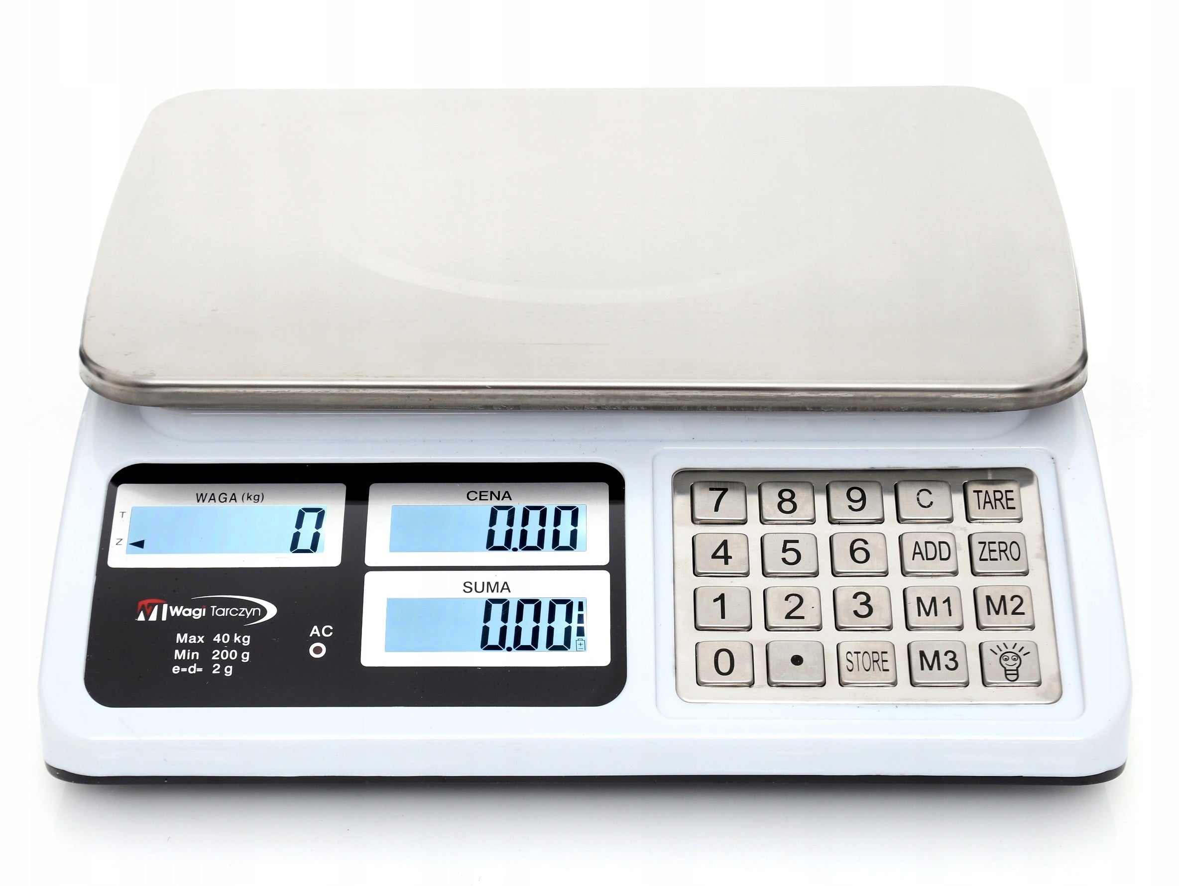 SHOP SCALE 40KG/2g ELECTRONIC KITCHEN CATERING STORAGE +