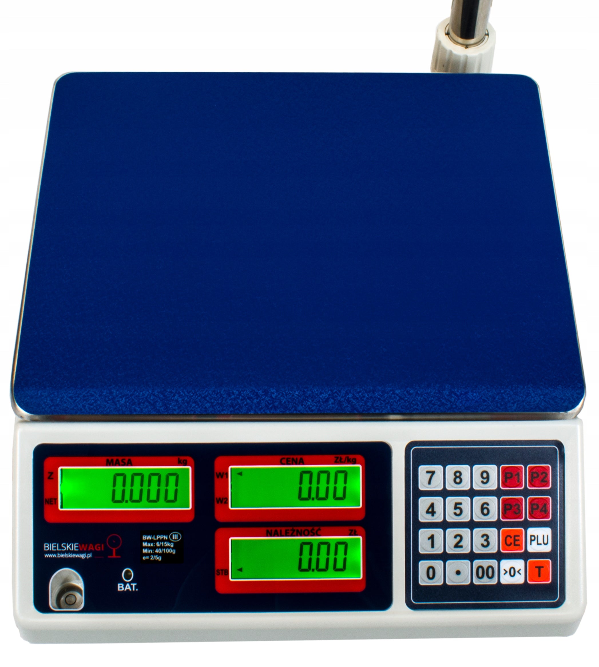 SHOP SCALE WITH ELECTRONIC LEGALIZATION 15KG CALCULATION WITH BOOM Brand Bielskie Wagi