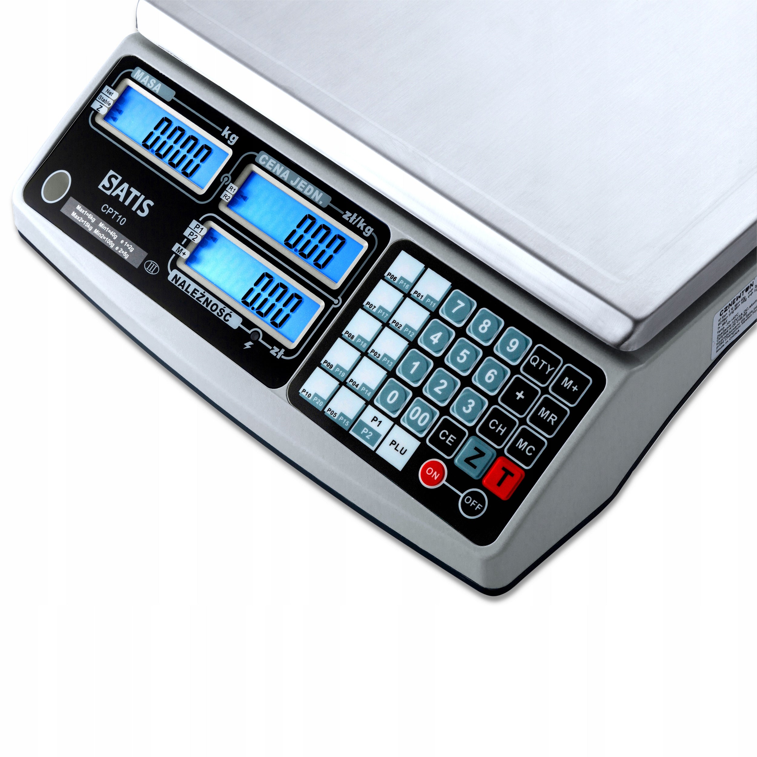 SHOP SCALE WITH LEGALIZATION COUNTING THE PRICE UP TO 15KG RS ELECTRONIC DIGITAL Product weight with unit packaging 5 kg