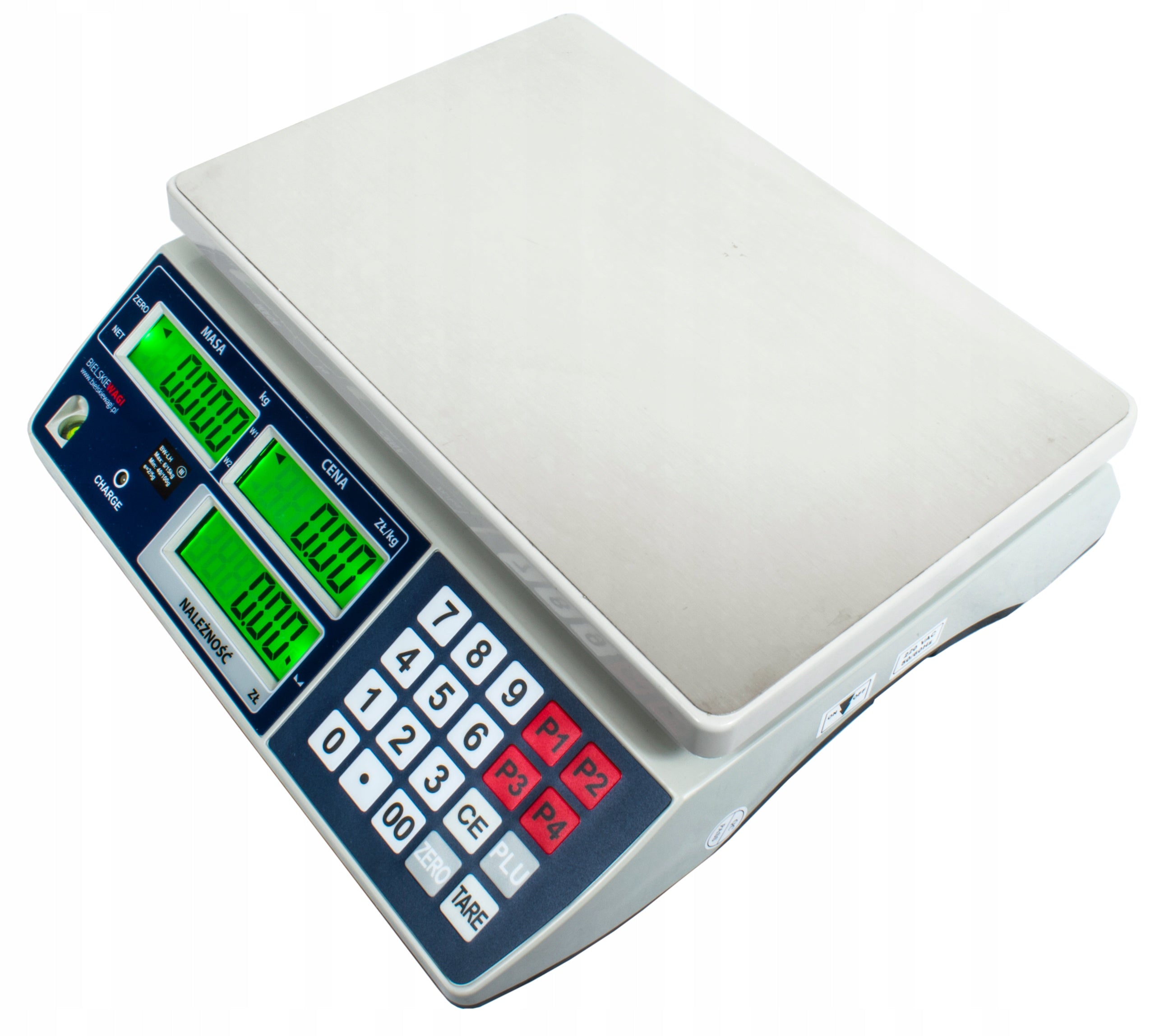 SHOP SCALE WITH LEGALIZATION UP TO 30KG CALCULATION TO THE STORE LARGE PAN Product weight with unit packaging 5 kg