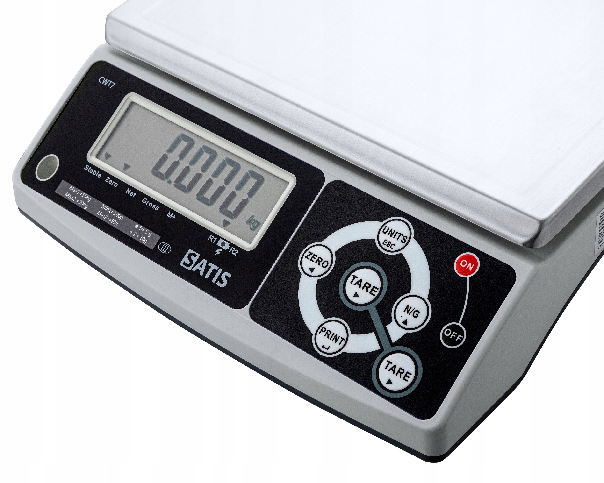 SHOP SCALE WITH LEGALIZATION UP TO 3KG ELECTRONIC ACCURATE TO THE LCD STORE Power supply battery and mains