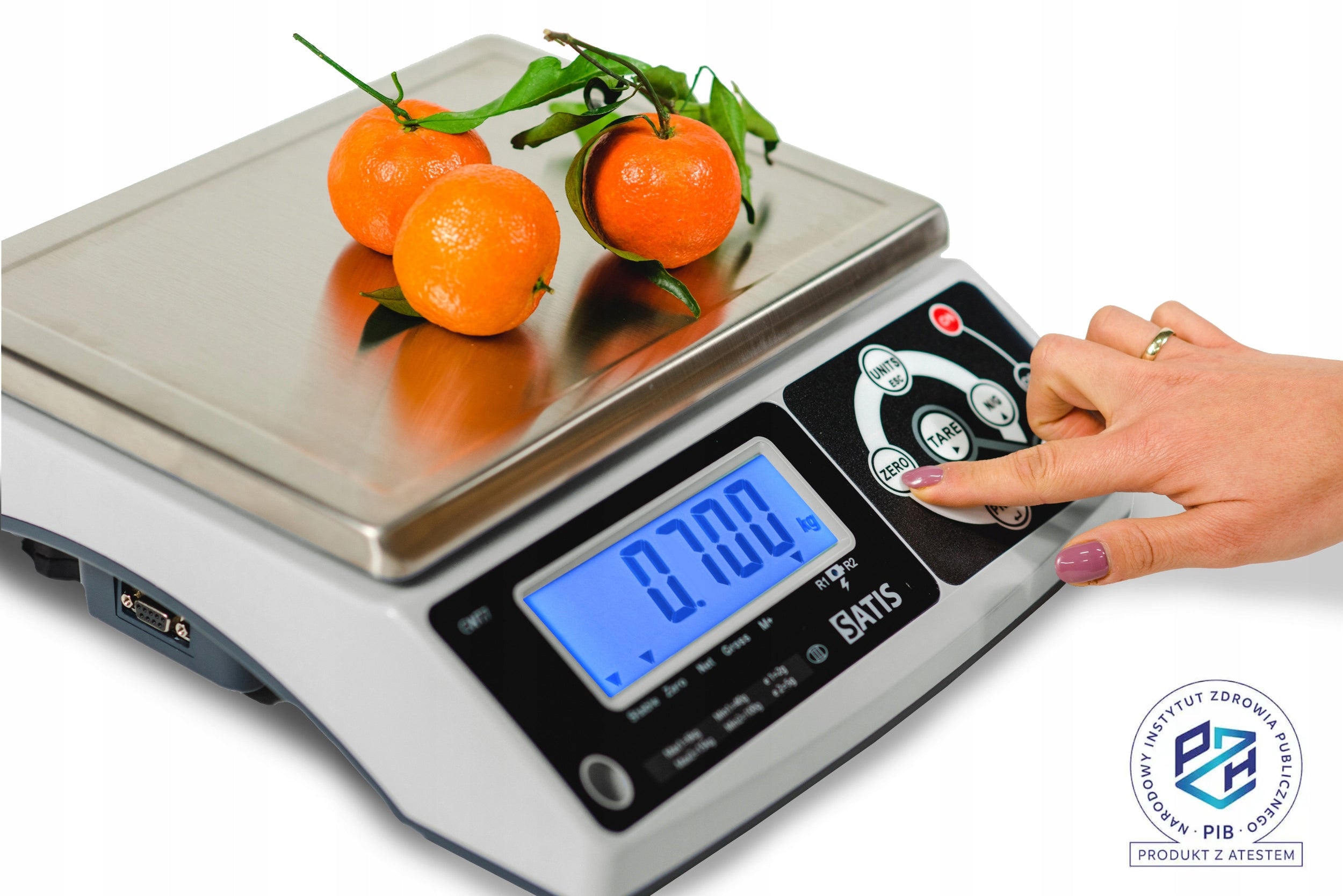 SHOP SCALE WITH LEGALIZATION UP TO 3KG ELECTRONIC ACCURATE TO THE LCD STORE Product weight with unit packaging 4 kg
