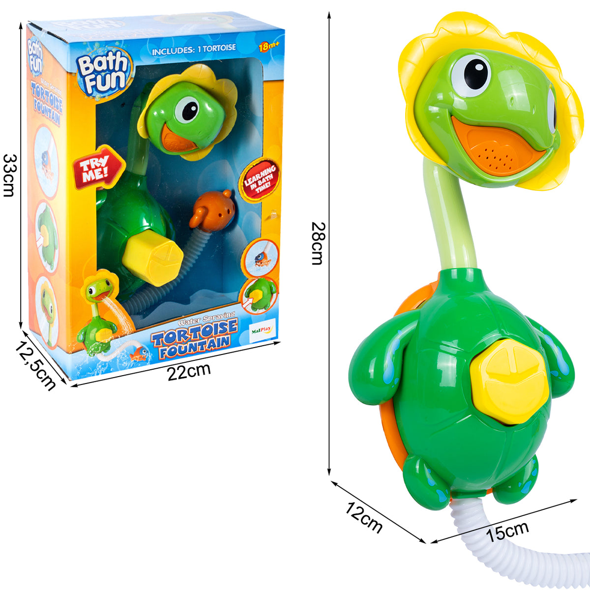 SHOWER FOUNTAIN TURTLE BATHTUB FOR KIDS WATER Packaging status original