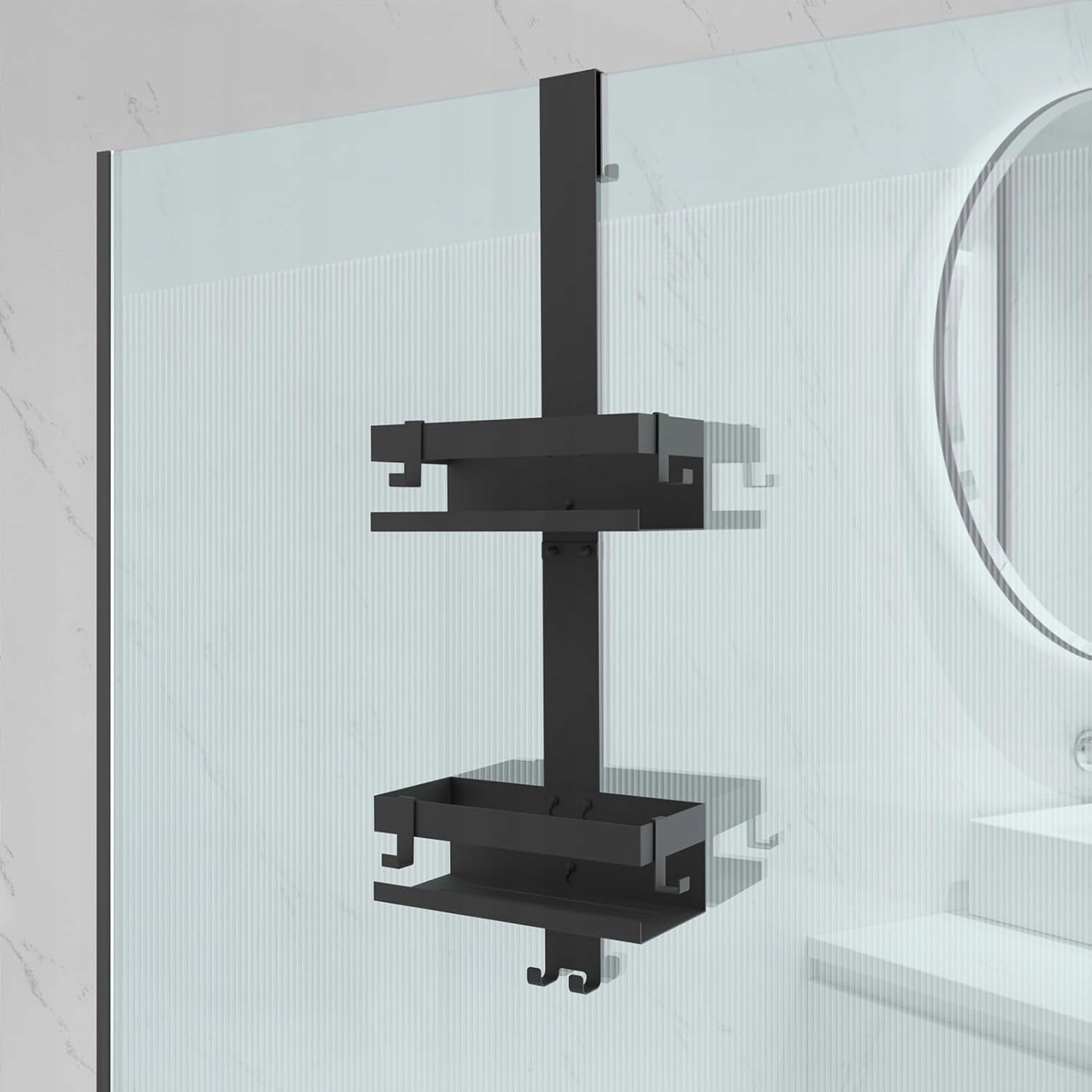 SHOWER HANGING SHELF FOR BATHROOM STAINLESS MODERN BLACK EAN (GTIN) 0885659013478