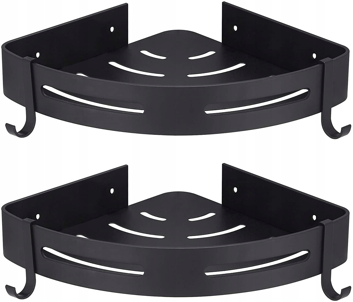 SHOWER SHELF CORNER SHOWER BLACK 2pcs Furniture height 6 cm