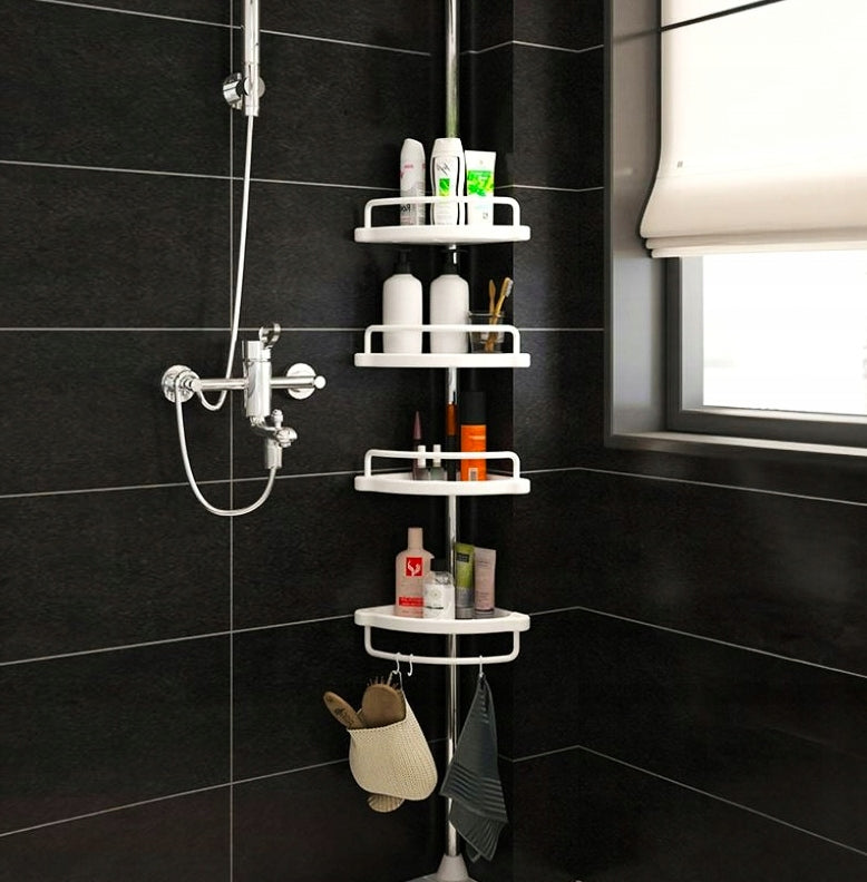 SHOWER SHELF FOR BATHROOM CORNER TELESCOPIC SHELF ADJUSTABLE STANDING Manufacturer code PÓŁKA PRYSZNICOWA TELESKOPOWA ŁAZIENKOWA