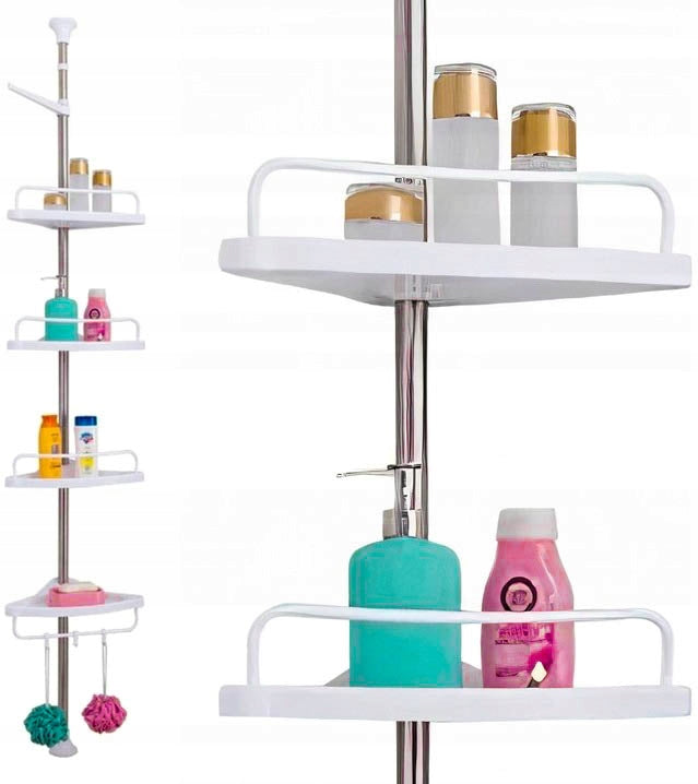 SHOWER SHELF FOR BATHROOM CORNER TELESCOPIC SHELF ADJUSTABLE STANDING