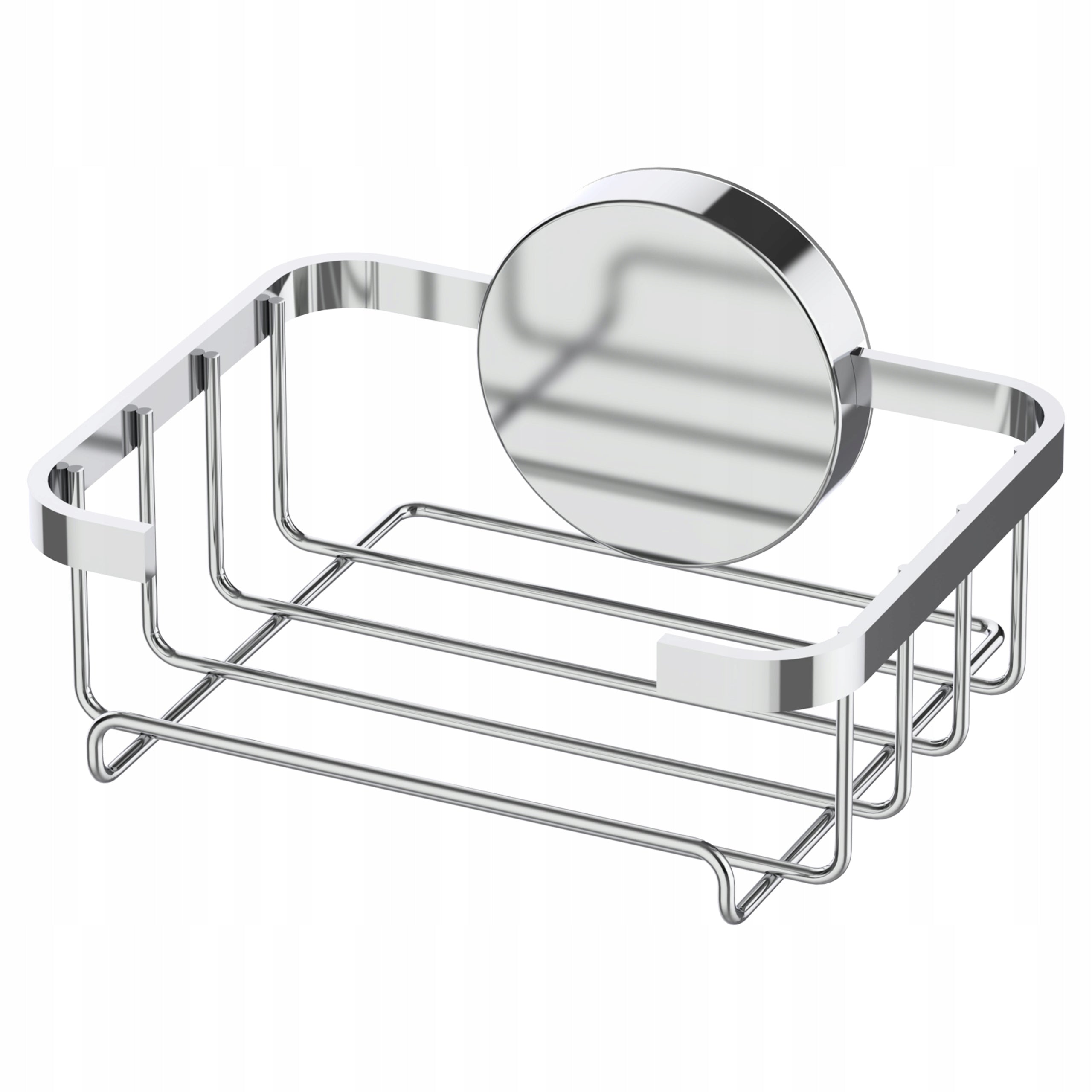 SHOWER SHELF SILVER BATHROOM FOR HANGING SOAP WITHOUT DRILLING FASHIONABLE