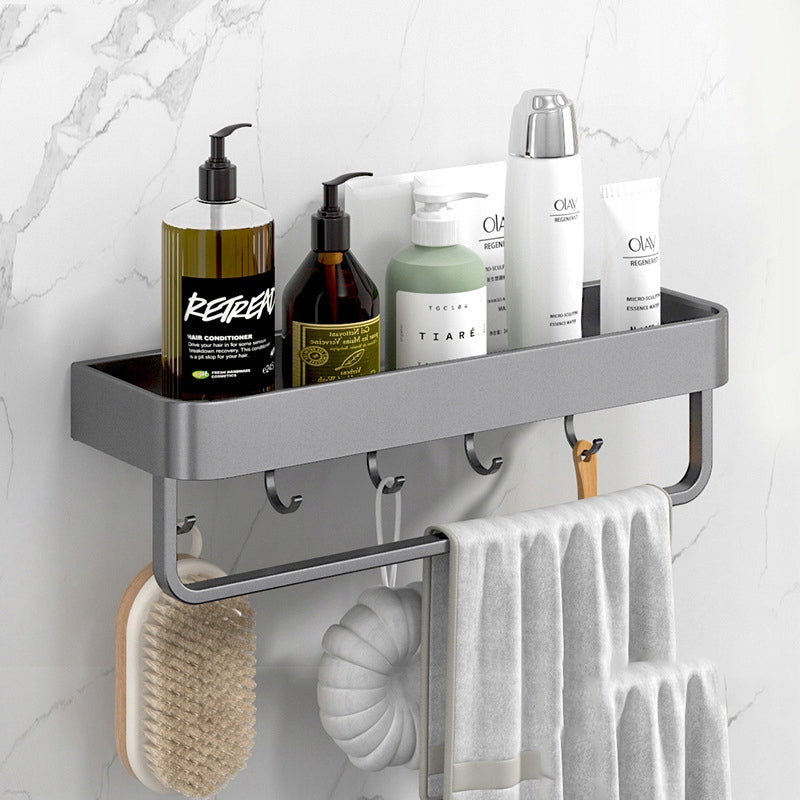 SHOWER SHELF Without punching 40cm grey Brand no brand