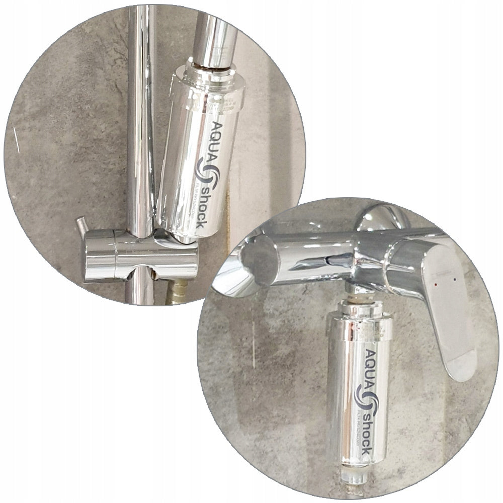 SHOWER WATER FILTER AQUA shock CHROME Silver Manufacturer code 5904067031555