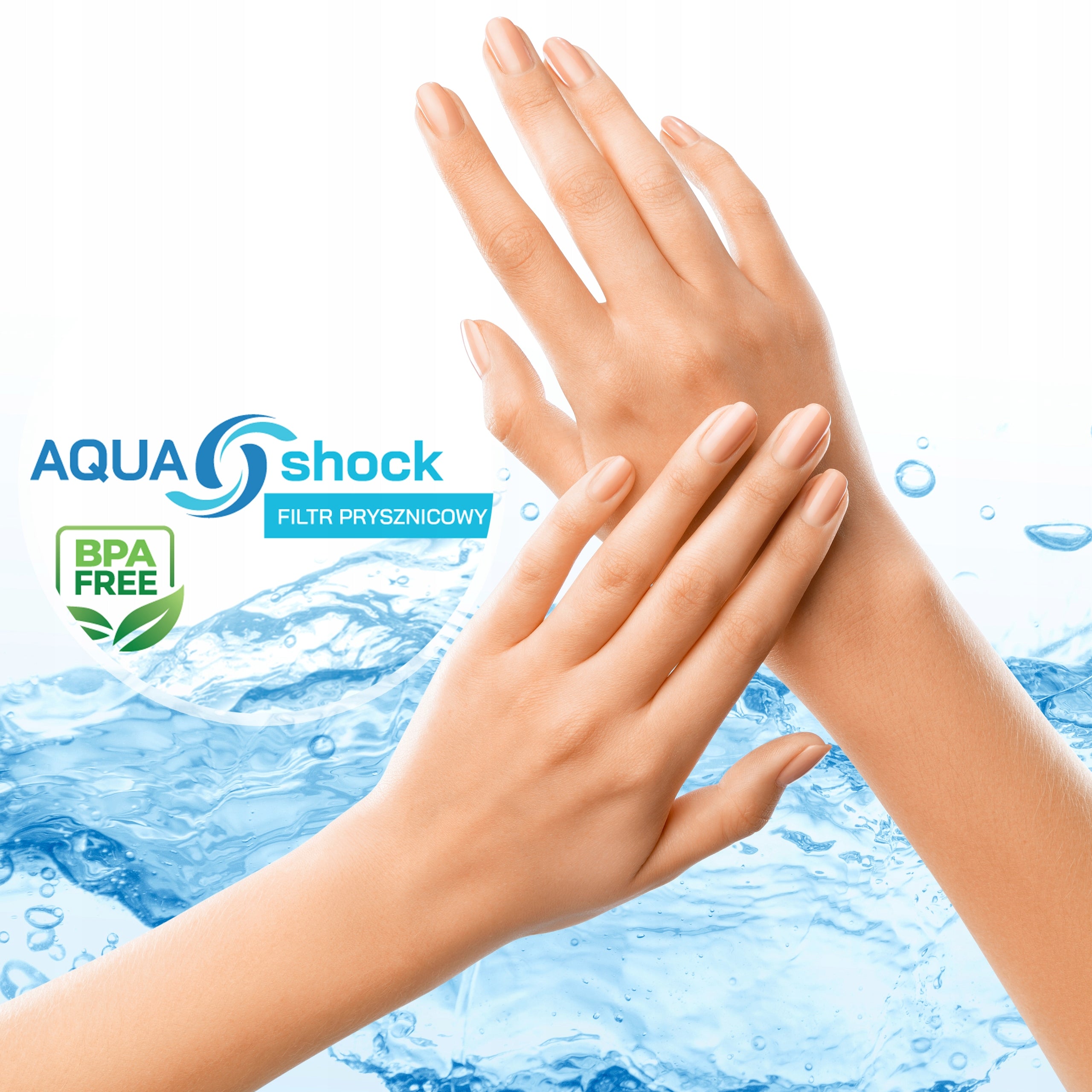 SHOWER WATER FILTER AQUA shock GOLD SHOWER REFILL Model Złoty filtr prysznicowy AQUA shock