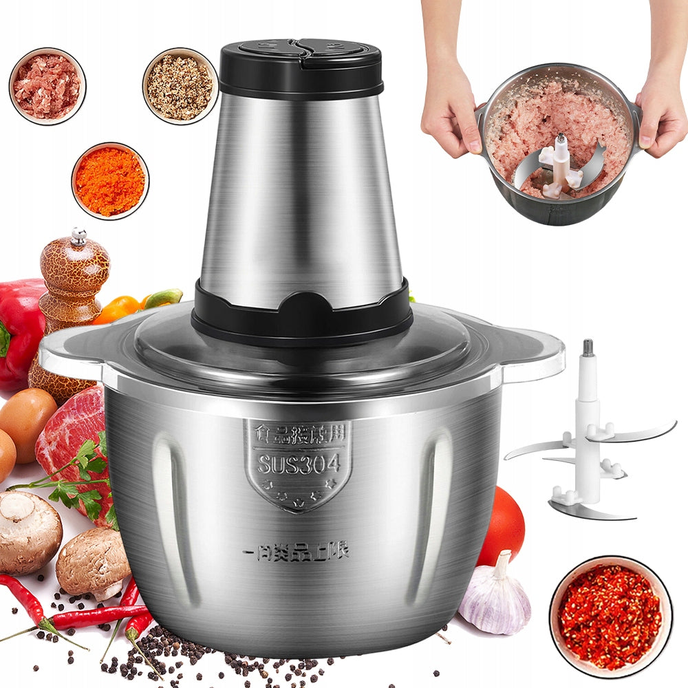 SHREDDER ELECTRIC SHREDDER FOR FRUIT MEAT VEGETABLES 2L STEEL BOWL