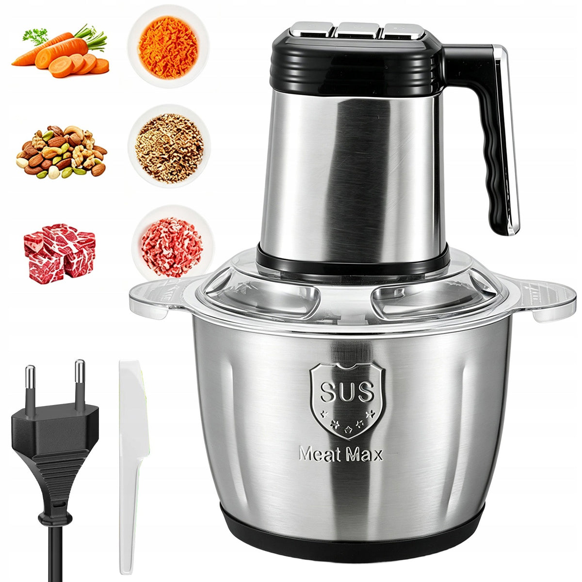 SHREDDER ELECTRIC SHREDDER FOR FRUIT MEAT VEGETABLES 3L MALAXER