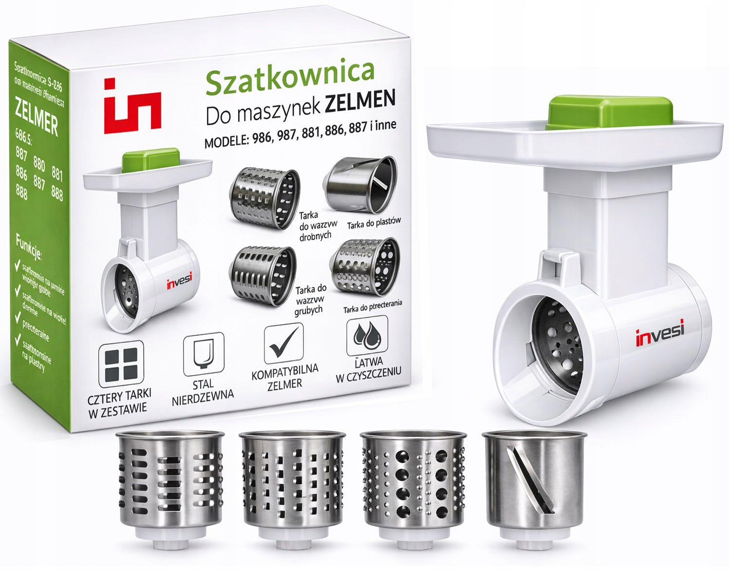 SHREDDER FOR ZELMER MACHINES ALL TYPES ZELMOTOR SMAPP BOSCH VEGETABLES Manufacturer code szatkownica do maszynki domięsa