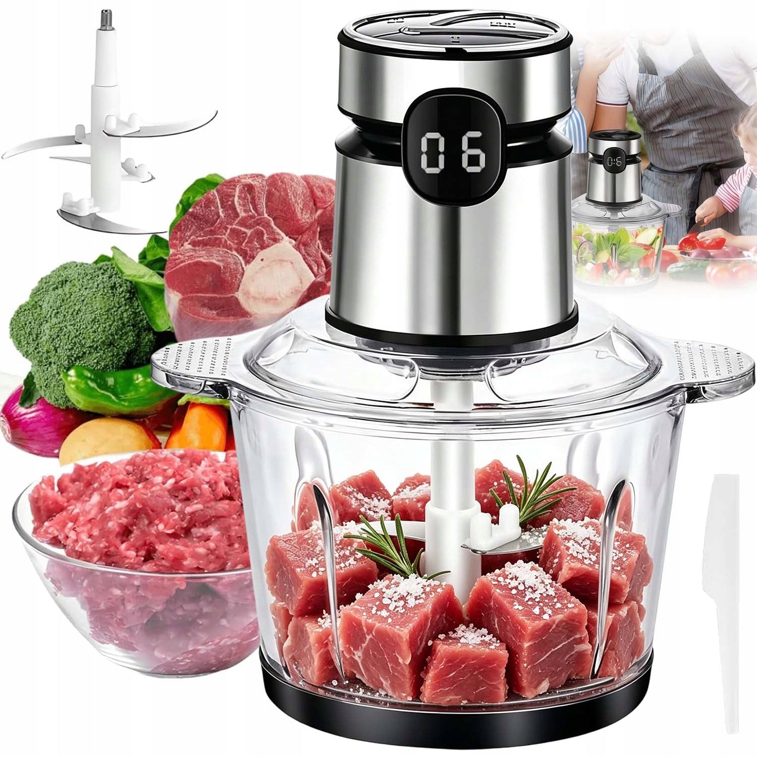 SHREDDER VEGETABLE SHREDDER ELECTRIC MEAT CHOPPER MALAKSER STRONG