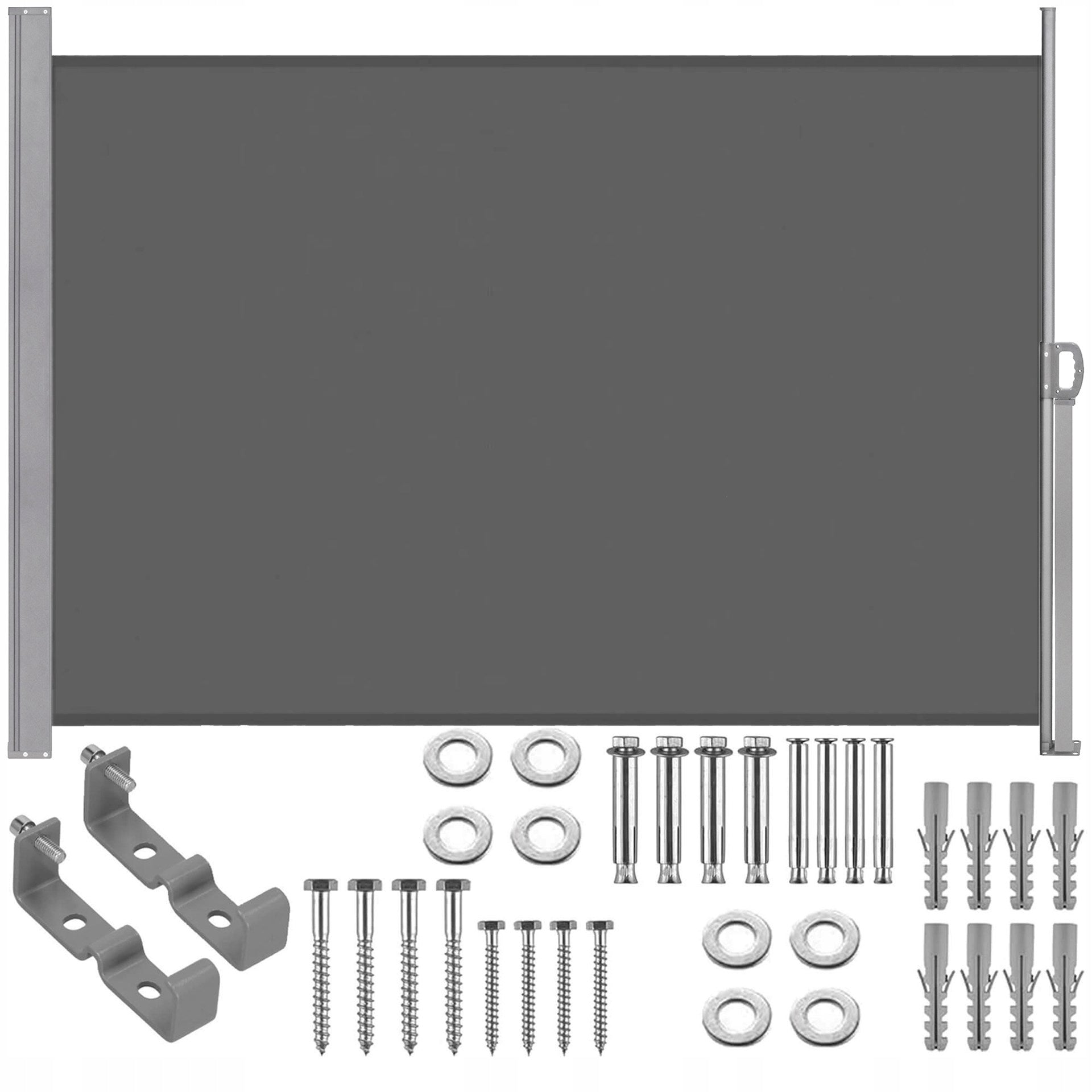 SIDE AWNING ROLLER BLIND FOR TERRACE COVER TERRACE SCREEN 300x160 cm RETRACTABLE Manufacturer code AW0002