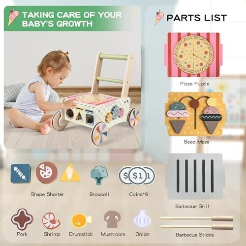 SIDEWALK FOR BOY WOODEN STROLLER FOR EVERYDAY USE Brand no brand
