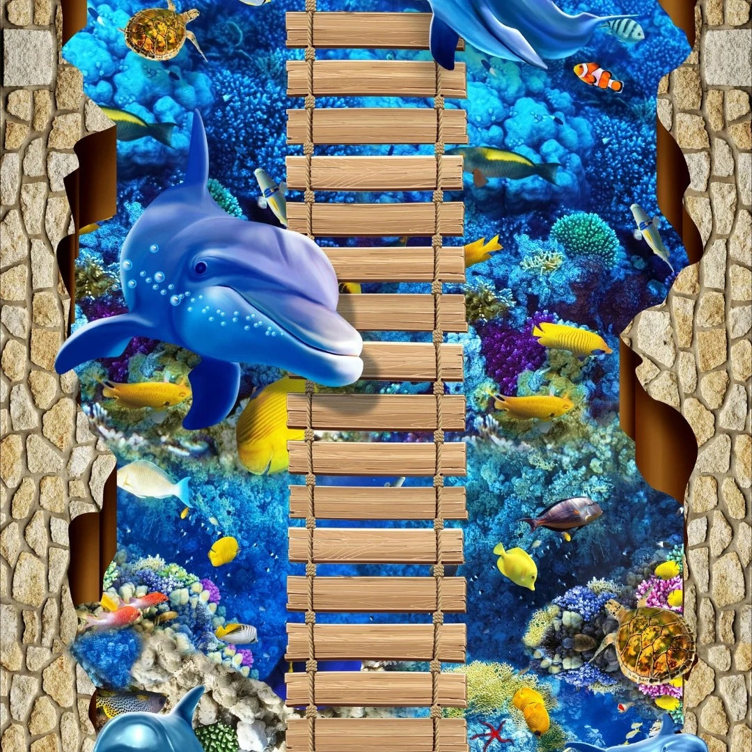 SIDEWALK FOR LIVING ROOM KITCHEN NON-SLIP FAIRY TALE 3D SEA SOFT 60x200 Brand no brand