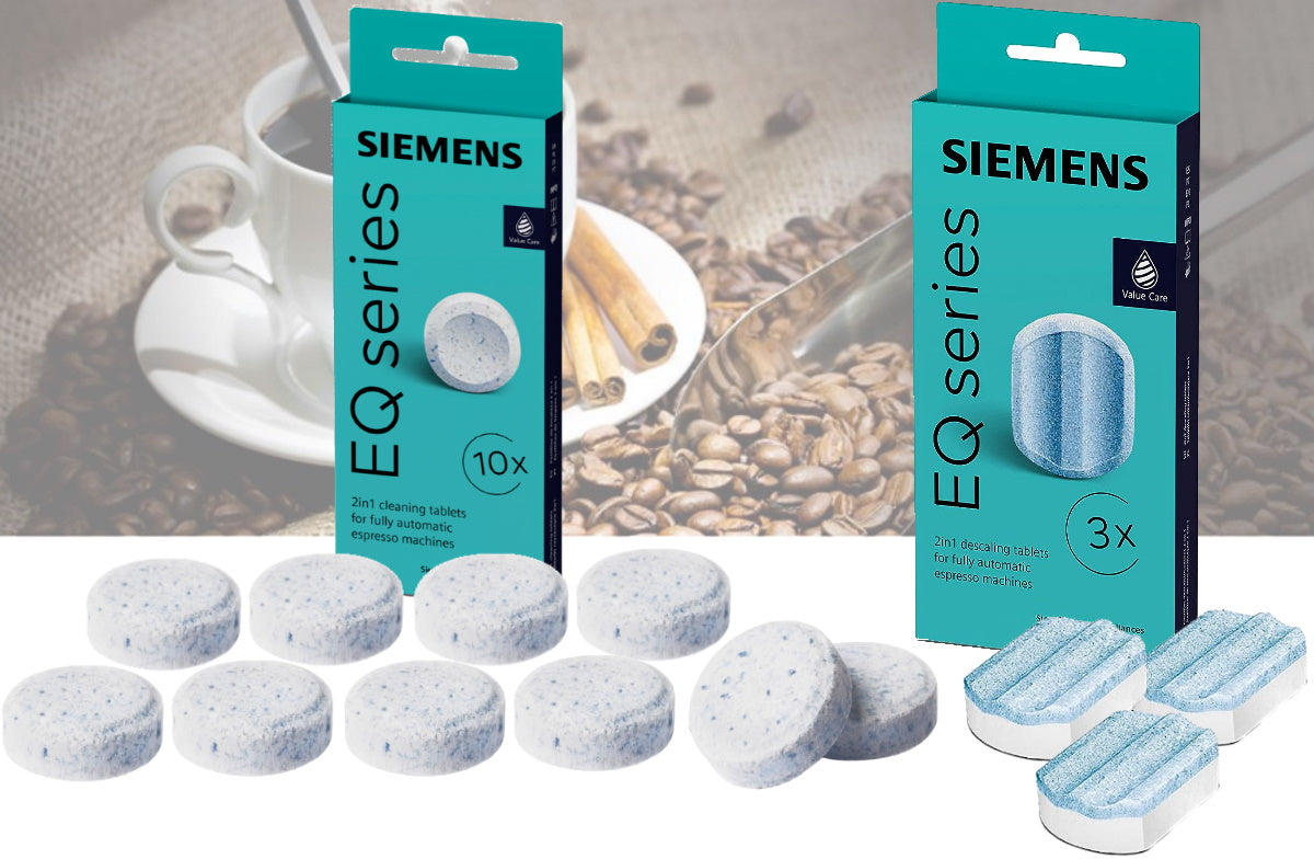 SIEMENS Set Cleaning tablets TZ80001 descaling TZ80002 2in1 Packaging status original