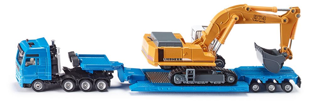 SIKU 1847 TRUCK WITH TOW TRUCK + EXCAVATOR 1:87