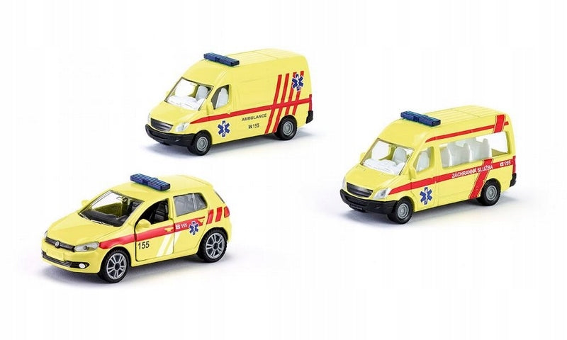 SIKU česká verze - 1825 - set ambulance sada 3 aut Brand Siku