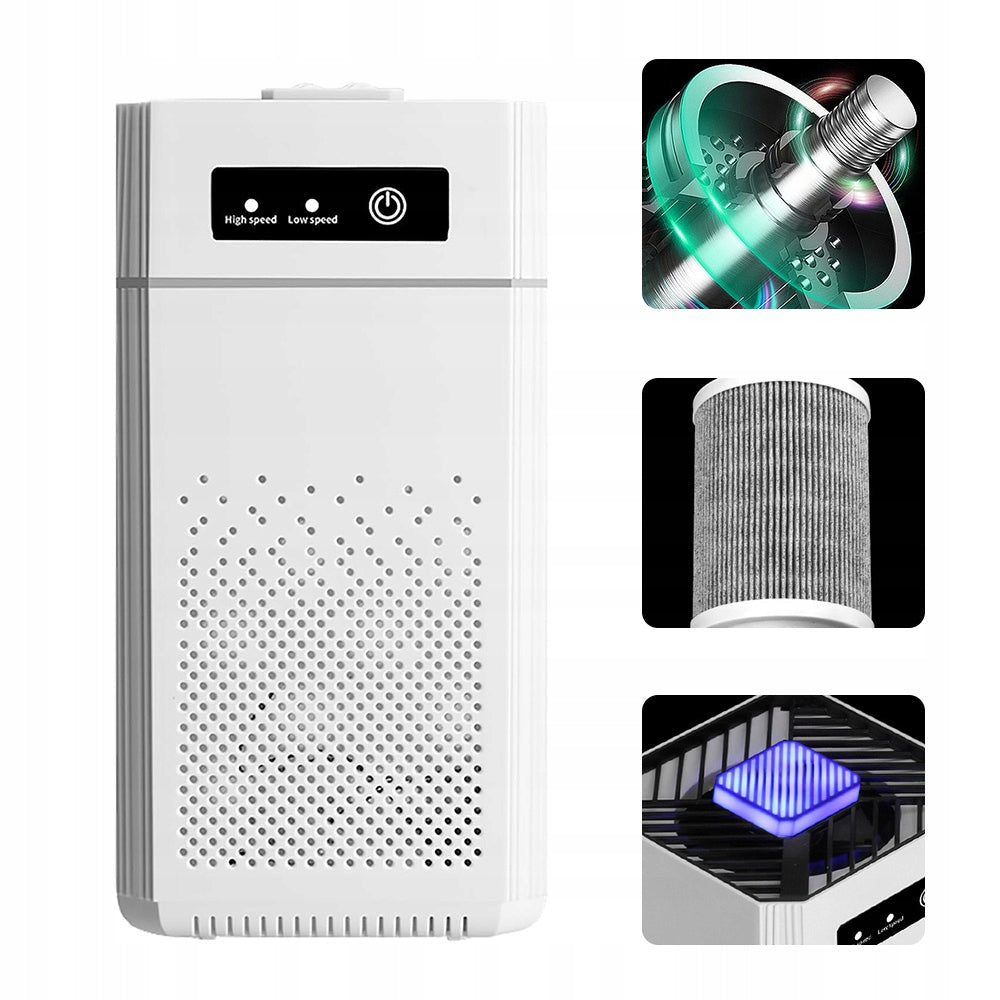 SILENT AIR PURIFIER MINI 3 MODES OF OPERATION USB POWER SUPPLY FOR ROOM Packaging status original