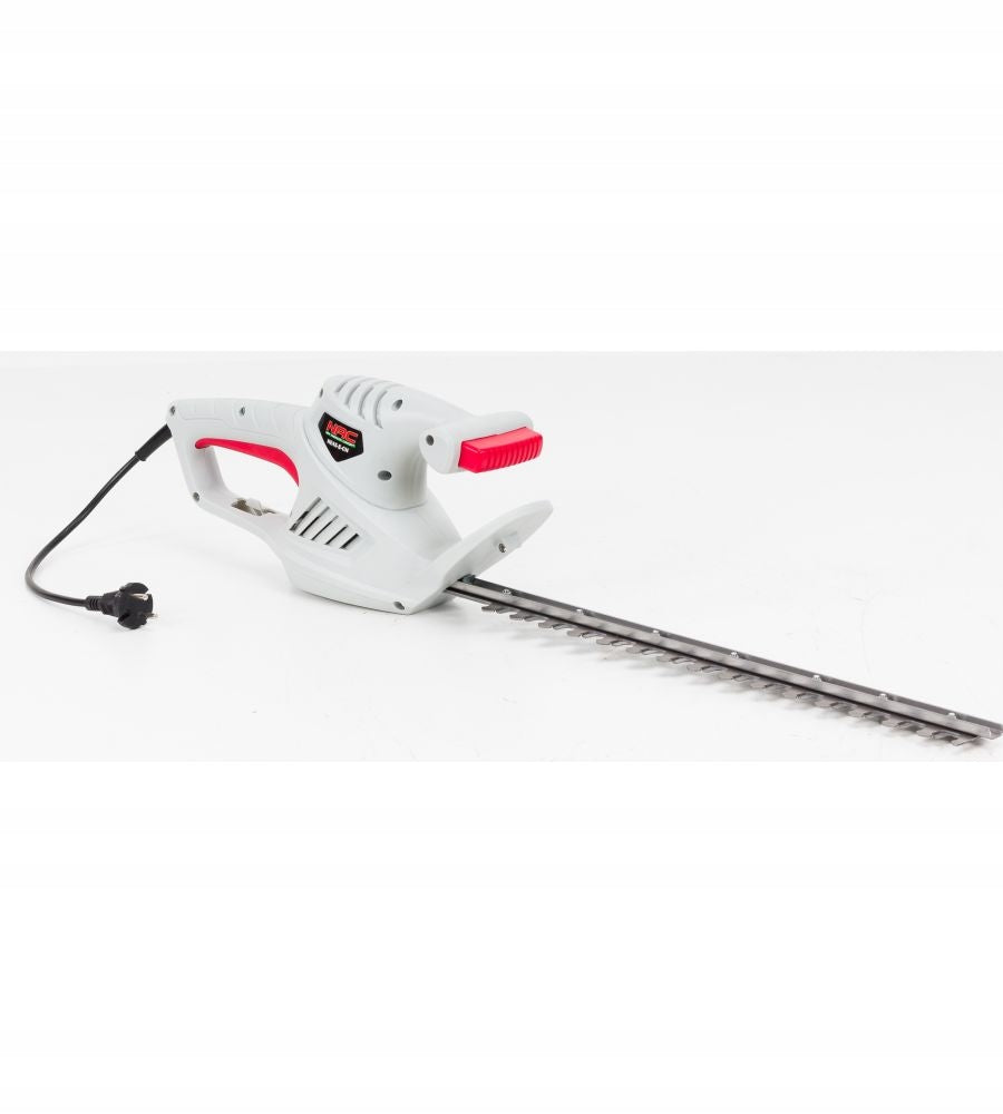 SILENT ELECTRIC HEDGE TRIMMER NAC HE45-CH 450W ADDITIONAL HANDLE Batteries included no