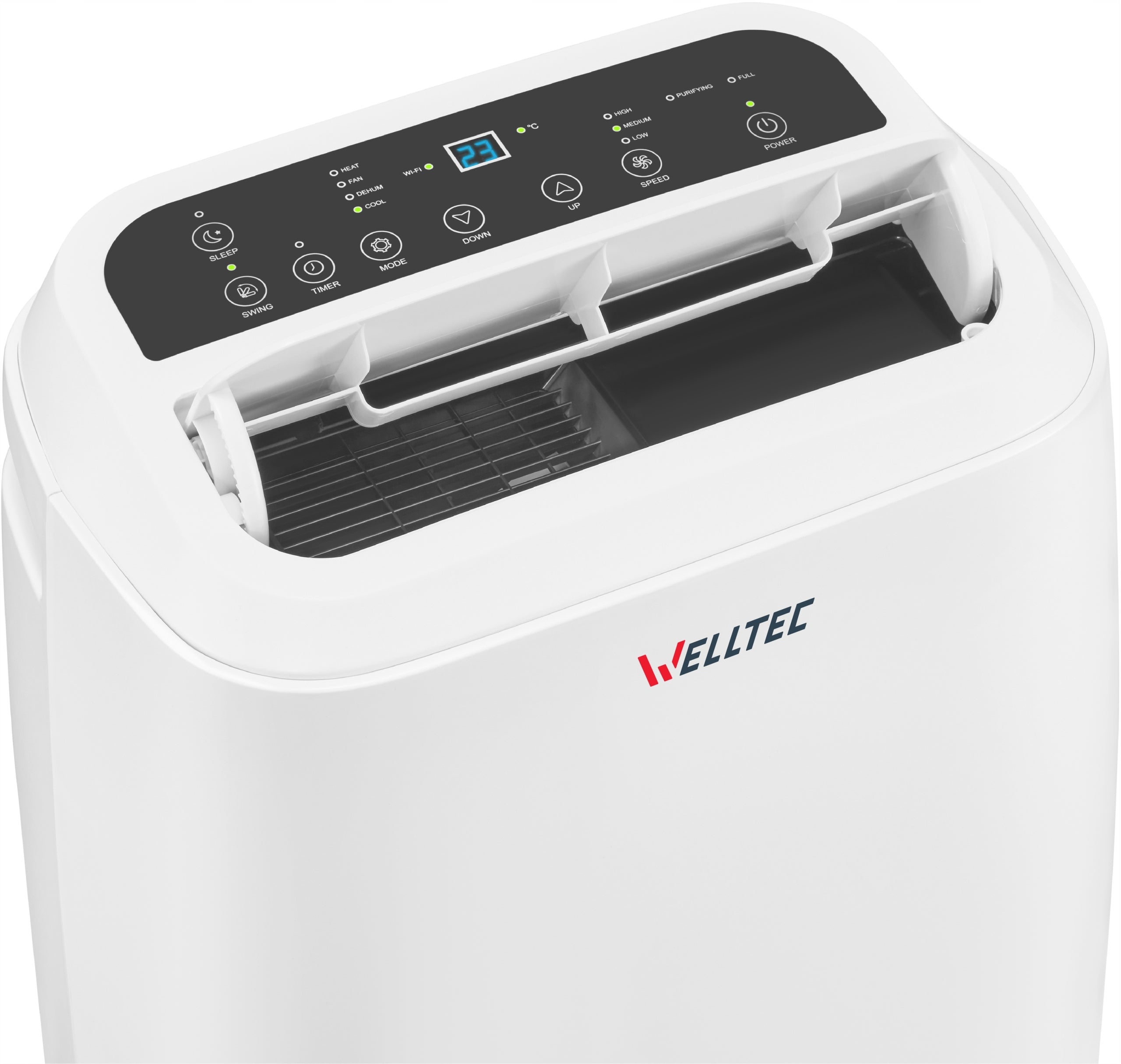 SILENT PORTABLE AIR CONDITIONER WELLTEC ACN18 - 5in1 WiFi 5,2kW to 100m² + HEPA Energy class - cooling A
